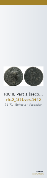 RIC II, Part 1 (second edition) Vespasian 1442 — CANOA
