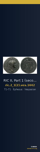 RIC II, Part 1 (second edition) Vespasian 1442 — CANOA