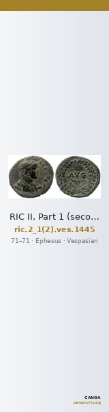 RIC II, Part 1 (second edition) Vespasian 1445 — CANOA