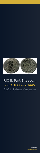 RIC II, Part 1 (second edition) Vespasian 1445 — CANOA