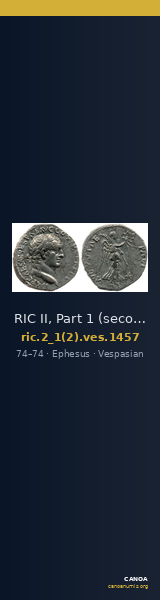 RIC II, Part 1 (second edition) Vespasian 1457 — CANOA