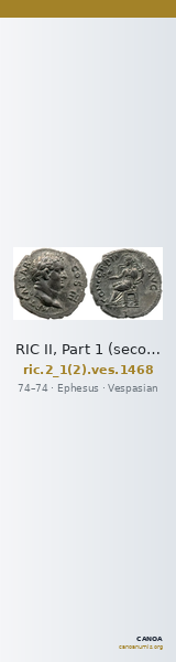RIC II, Part 1 (second edition) Vespasian 1468 — CANOA