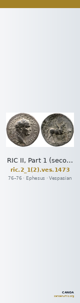 RIC II, Part 1 (second edition) Vespasian 1473 — CANOA