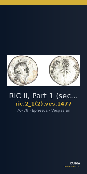 RIC II, Part 1 (second edition) Vespasian 1477 — CANOA