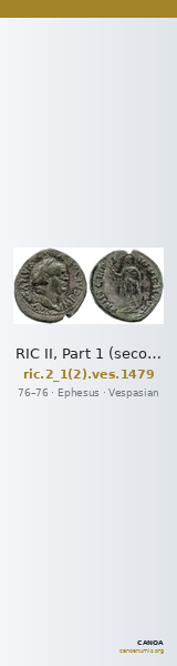 RIC II, Part 1 (second edition) Vespasian 1479 — CANOA