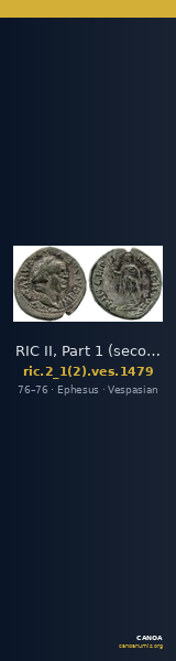RIC II, Part 1 (second edition) Vespasian 1479 — CANOA