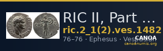 RIC II, Part 1 (second edition) Vespasian 1482 — CANOA