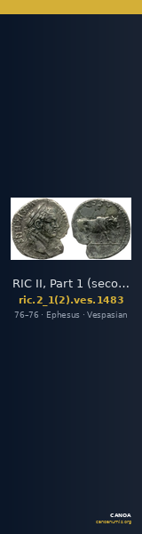 RIC II, Part 1 (second edition) Vespasian 1483 — CANOA