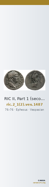 RIC II, Part 1 (second edition) Vespasian 1487 — CANOA