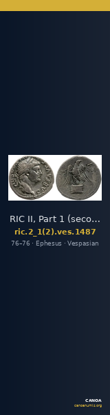 RIC II, Part 1 (second edition) Vespasian 1487 — CANOA