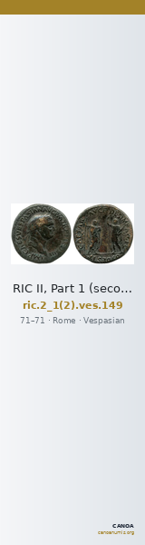 RIC II, Part 1 (second edition) Vespasian 149 — CANOA