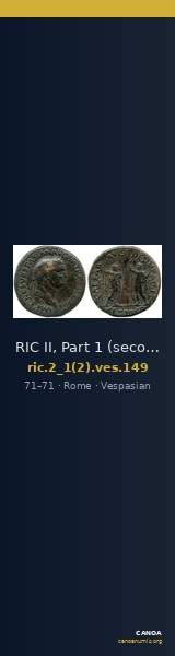 RIC II, Part 1 (second edition) Vespasian 149 — CANOA