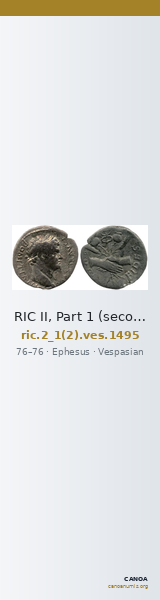 RIC II, Part 1 (second edition) Vespasian 1495 — CANOA