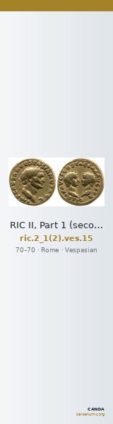 RIC II, Part 1 (second edition) Vespasian 15 — CANOA