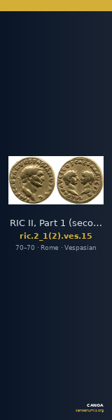 RIC II, Part 1 (second edition) Vespasian 15 — CANOA