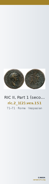 RIC II, Part 1 (second edition) Vespasian 151 — CANOA