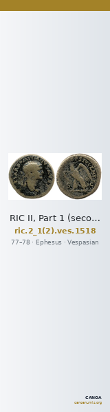 RIC II, Part 1 (second edition) Vespasian 1518 — CANOA