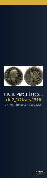 RIC II, Part 1 (second edition) Vespasian 1518 — CANOA
