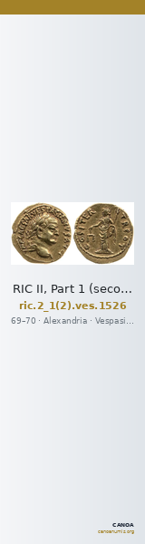RIC II, Part 1 (second edition) Vespasian 1526 — CANOA