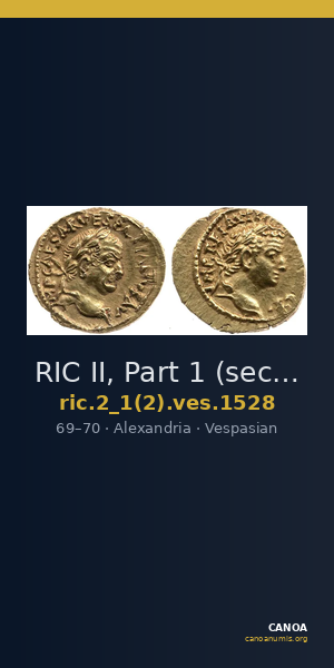 RIC II, Part 1 (second edition) Vespasian 1528 — CANOA