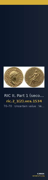 RIC II, Part 1 (second edition) Vespasian 1534 — CANOA