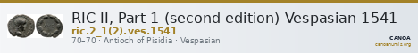RIC II, Part 1 (second edition) Vespasian 1541 — CANOA