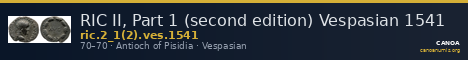 RIC II, Part 1 (second edition) Vespasian 1541 — CANOA