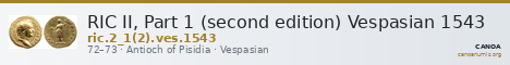 RIC II, Part 1 (second edition) Vespasian 1543 — CANOA