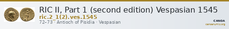 RIC II, Part 1 (second edition) Vespasian 1545 — CANOA