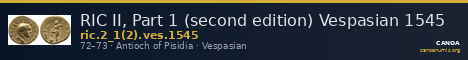 RIC II, Part 1 (second edition) Vespasian 1545 — CANOA