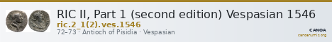 RIC II, Part 1 (second edition) Vespasian 1546 — CANOA