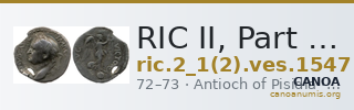 RIC II, Part 1 (second edition) Vespasian 1547 — CANOA