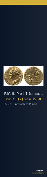 RIC II, Part 1 (second edition) Vespasian 1550 — CANOA
