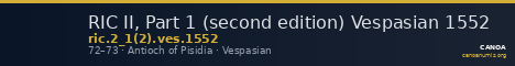 RIC II, Part 1 (second edition) Vespasian 1552 — CANOA