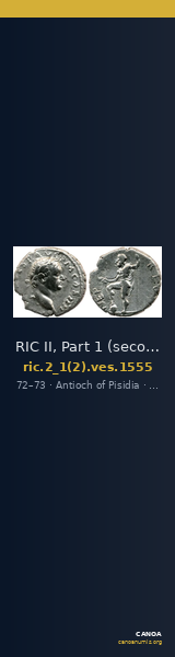RIC II, Part 1 (second edition) Vespasian 1555 — CANOA