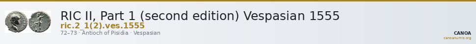 RIC II, Part 1 (second edition) Vespasian 1555 — CANOA