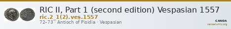 RIC II, Part 1 (second edition) Vespasian 1557 — CANOA