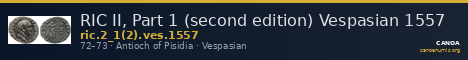 RIC II, Part 1 (second edition) Vespasian 1557 — CANOA