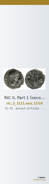 RIC II, Part 1 (second edition) Vespasian 1558 — CANOA