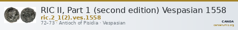 RIC II, Part 1 (second edition) Vespasian 1558 — CANOA