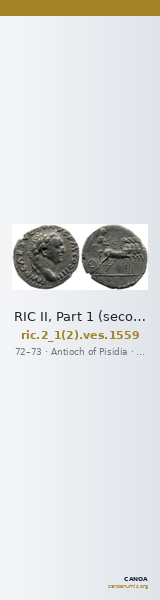 RIC II, Part 1 (second edition) Vespasian 1559 — CANOA