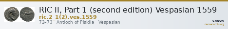RIC II, Part 1 (second edition) Vespasian 1559 — CANOA