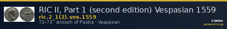 RIC II, Part 1 (second edition) Vespasian 1559 — CANOA