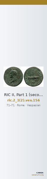 RIC II, Part 1 (second edition) Vespasian 156 — CANOA