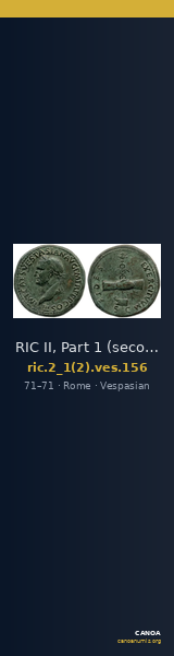 RIC II, Part 1 (second edition) Vespasian 156 — CANOA