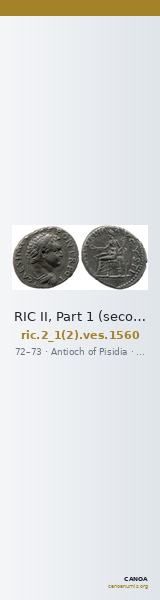 RIC II, Part 1 (second edition) Vespasian 1560 — CANOA
