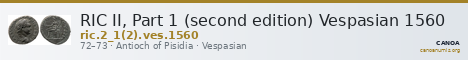 RIC II, Part 1 (second edition) Vespasian 1560 — CANOA