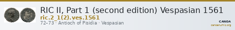 RIC II, Part 1 (second edition) Vespasian 1561 — CANOA