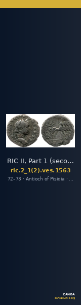 RIC II, Part 1 (second edition) Vespasian 1563 — CANOA