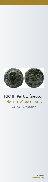 RIC II, Part 1 (second edition) Vespasian 1566 — CANOA